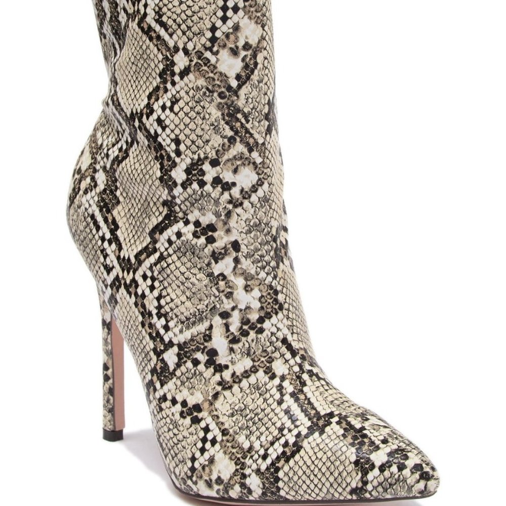 Nordstrom Snakeskin Heeled Boots